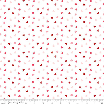 Sew in Love - Hearts - White