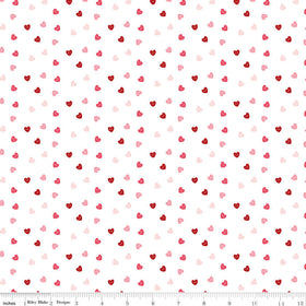 Sew in Love - Hearts - White