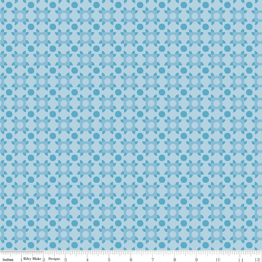 The Genesis of a Journey - Patchwork Piazza - Blue