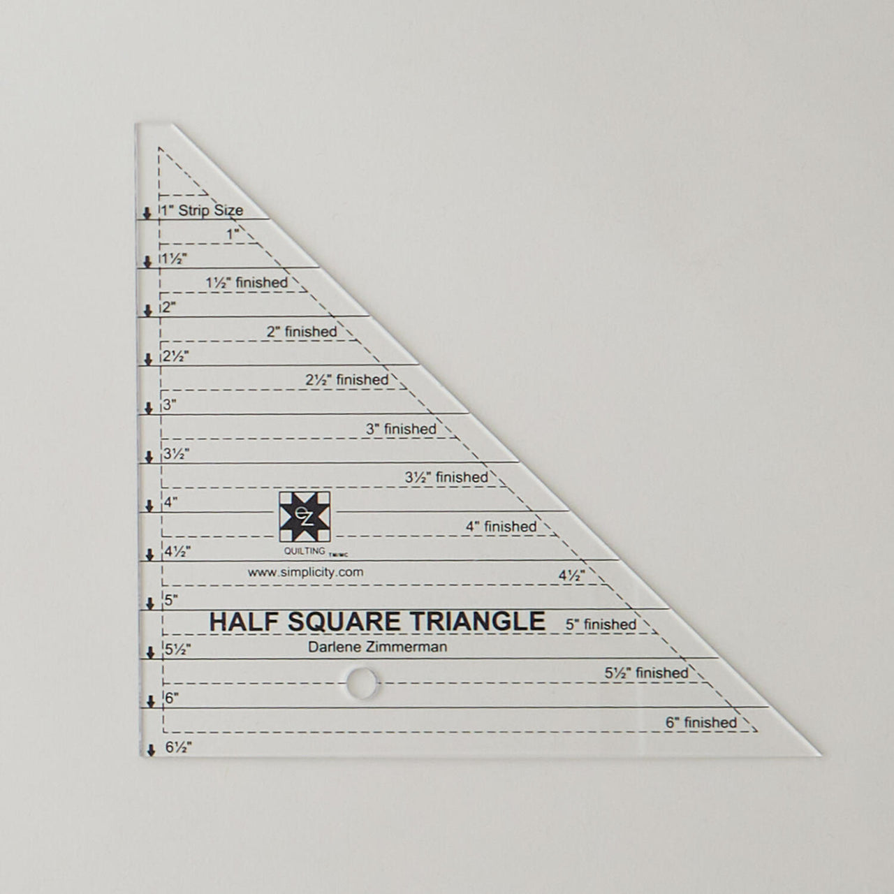 EZ Quilting Half Square Triangle - 6"