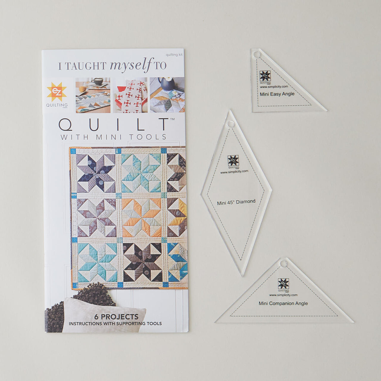 EZ Quilting Quilting with Mini Tools & Project Book - Mini Easy Angles