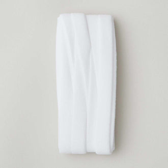 Fleece Binding - Extra Wide Double Fold White