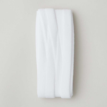 Fleece Binding - Extra Wide Double Fold White