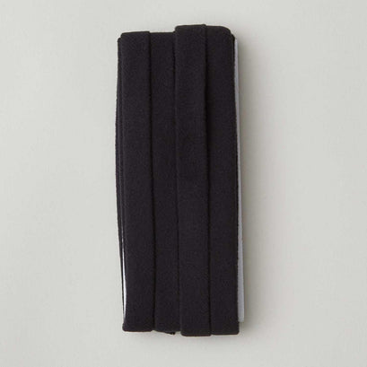 Fleece Binding - Extra Wide Double Fold Black