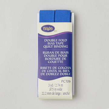 Quilt Binding Double Fold Bias Tape - Royal