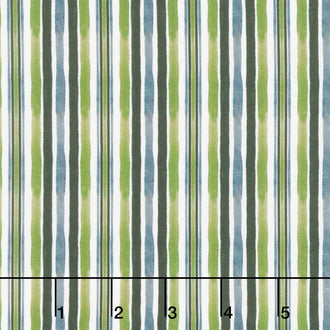 Fishful Thinking - Saltwater Stripe Off-White Yardage