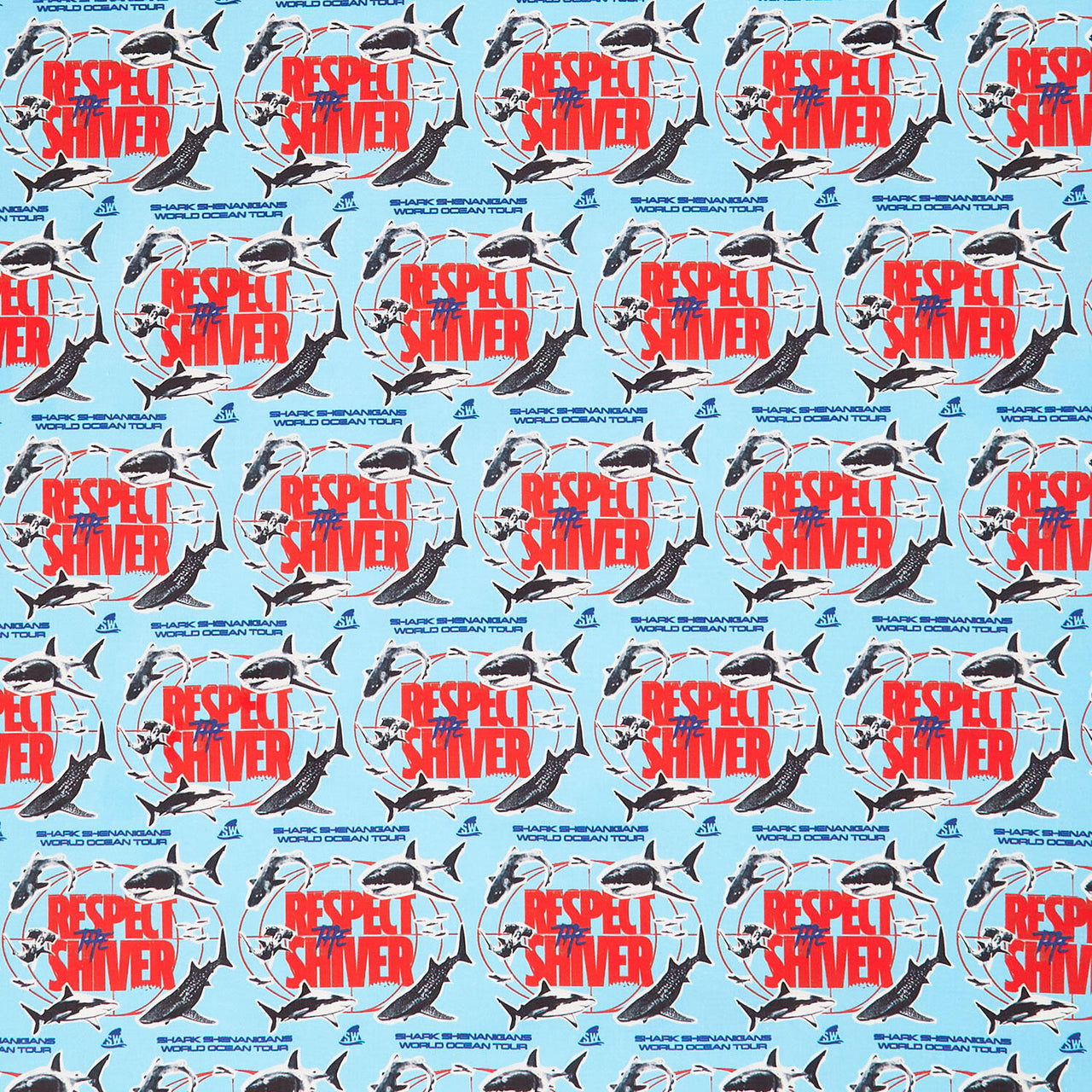 Shark Week - Respect the Shiver Blue Yardage