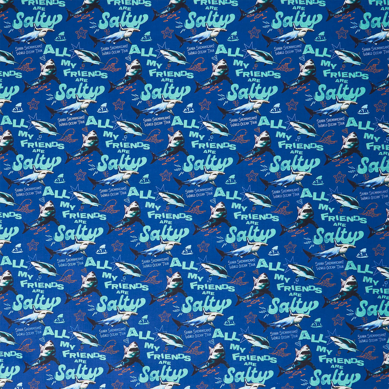 Shark Week - Salty Navy Yardage