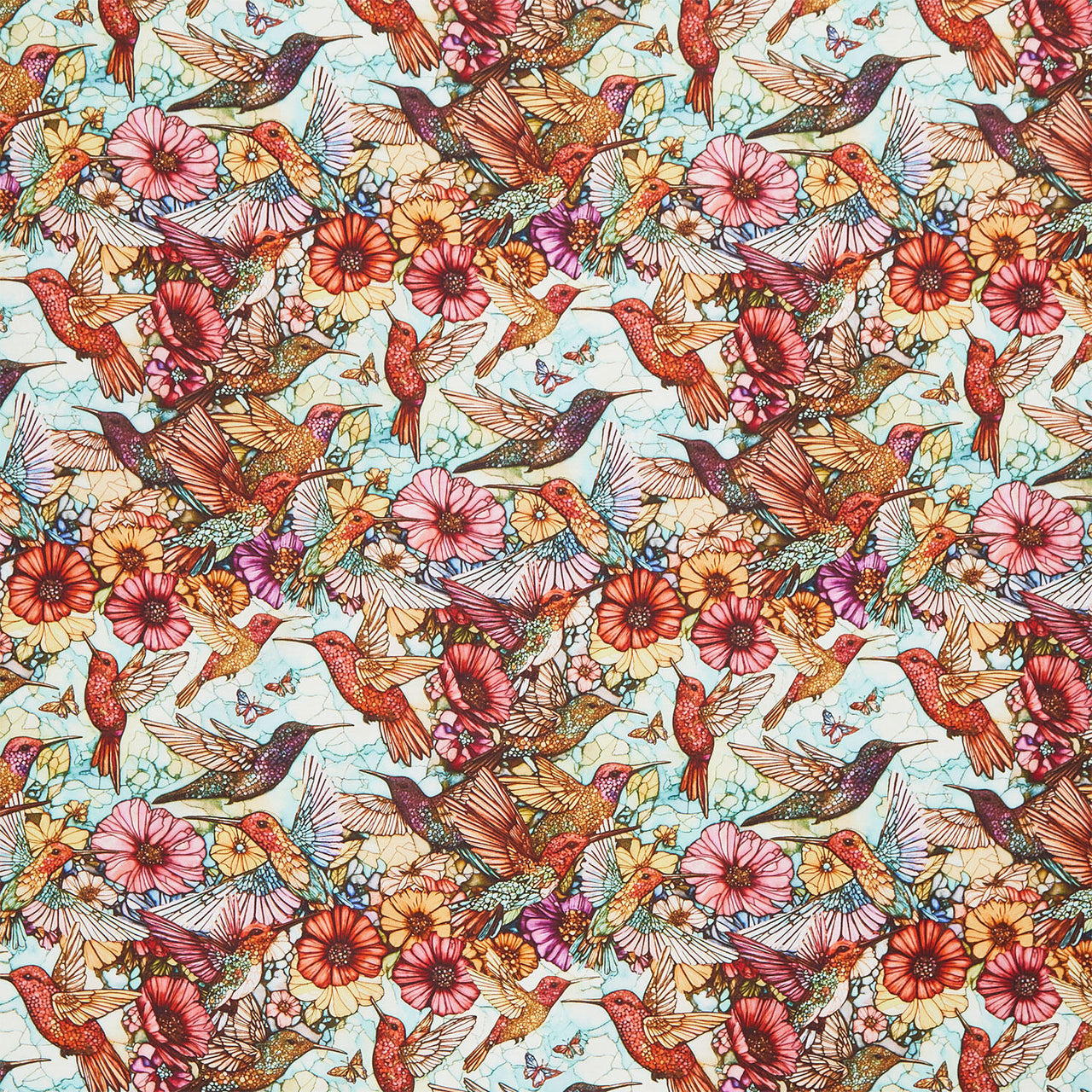 Flight of Beauty - Hummingbird Harmony Mutli Yardage