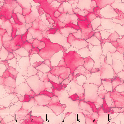 Flight of Beauty - Petal Mosaic Pink Yardage