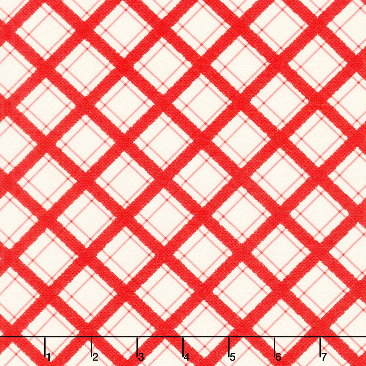 Hen House - Tiny Plaid Red Yardage