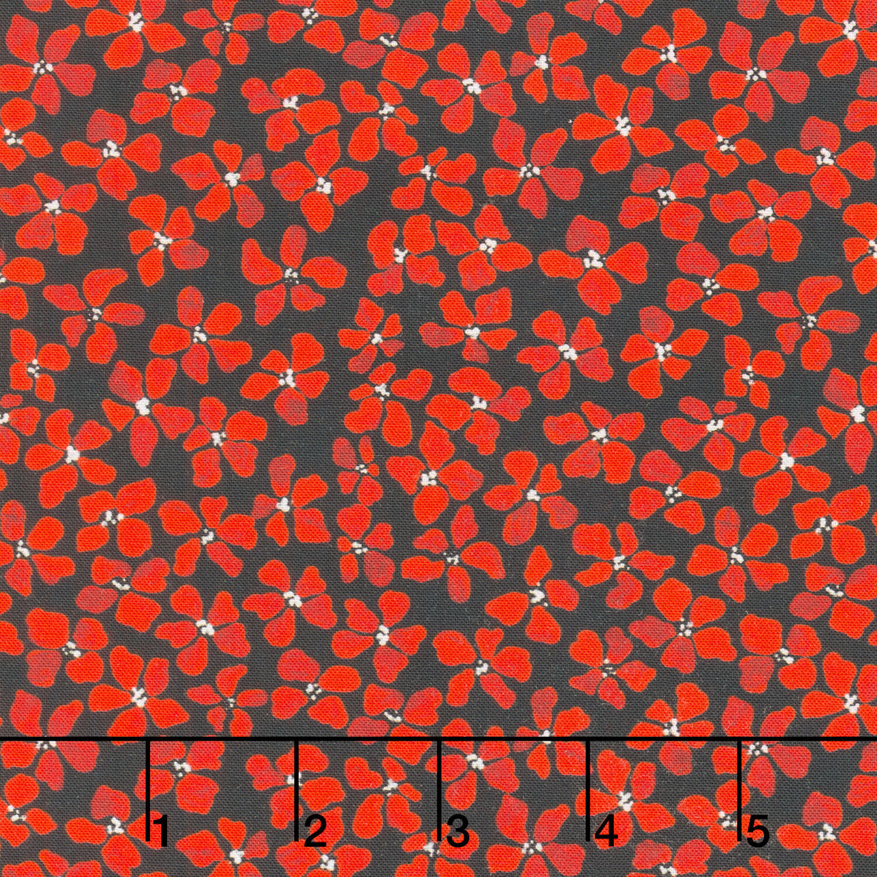 Hen House - Scattterd Floral Black Yardage