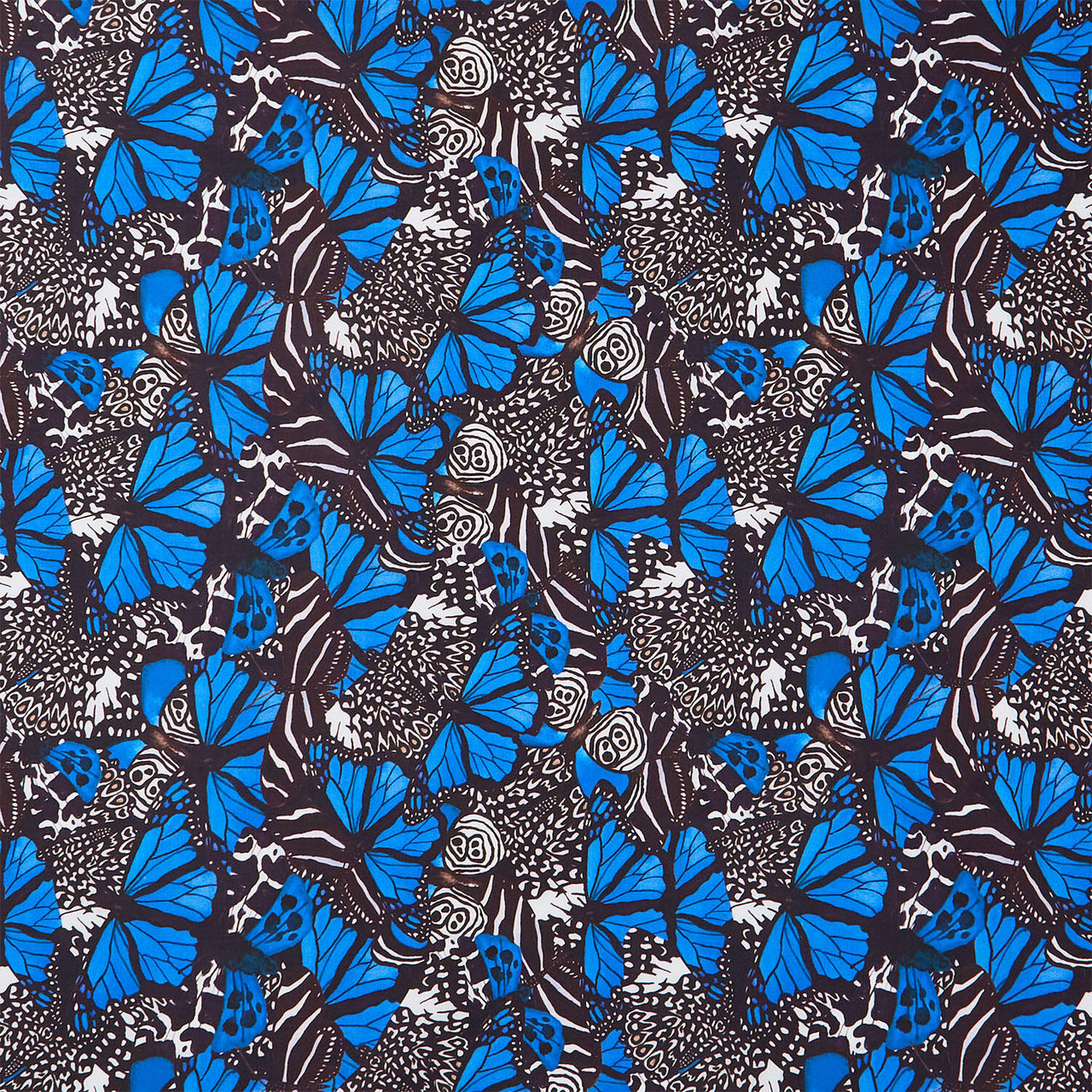 Monarch Gardens - Monarch Illusions Blue Yardage