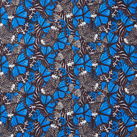 Monarch Gardens - Monarch Illusions Blue Yardage