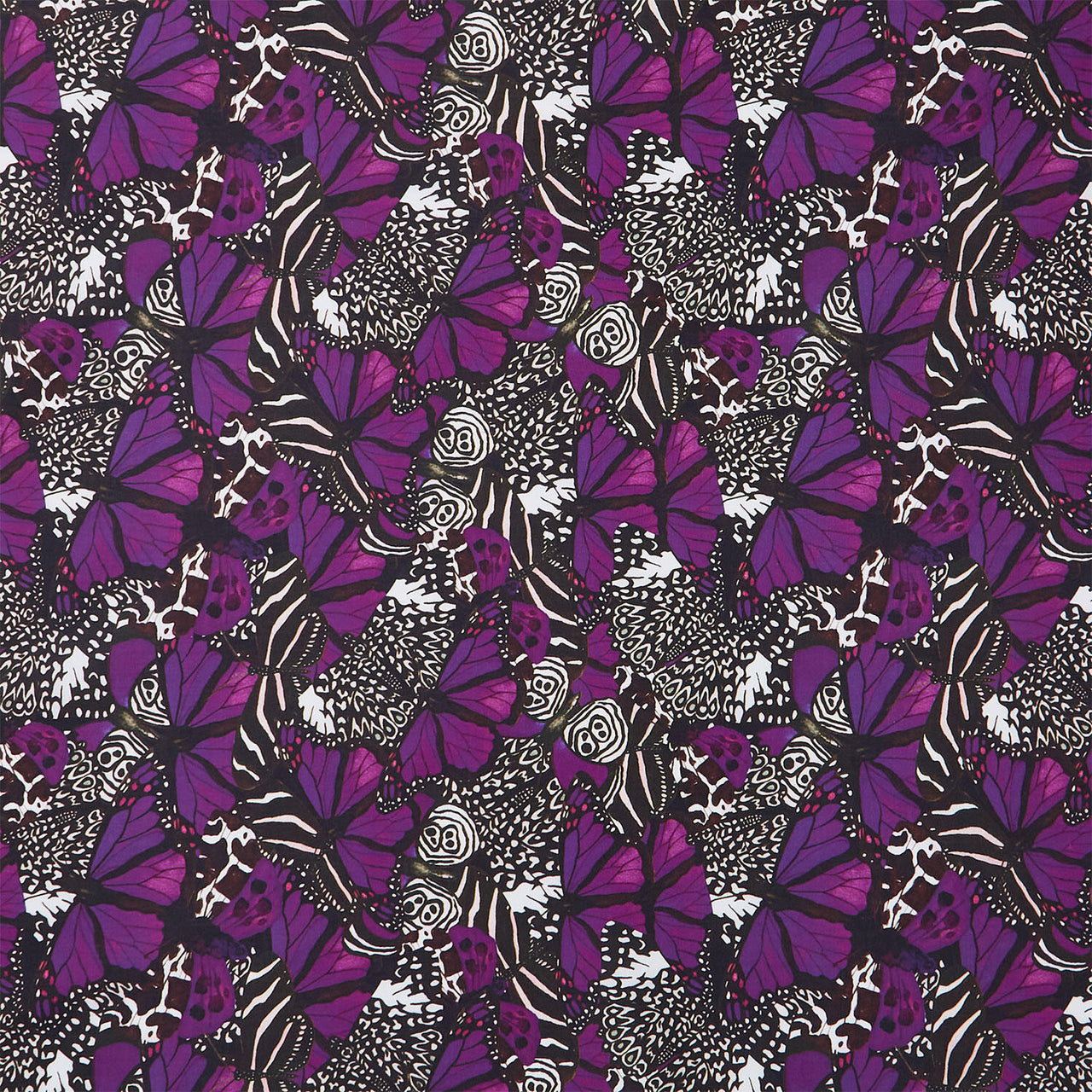 Monarch Gardens - Monarch Illusions Purple Yardage