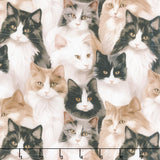 Paw and Whisker - Not A-mew-sed Cats Multi Yardage