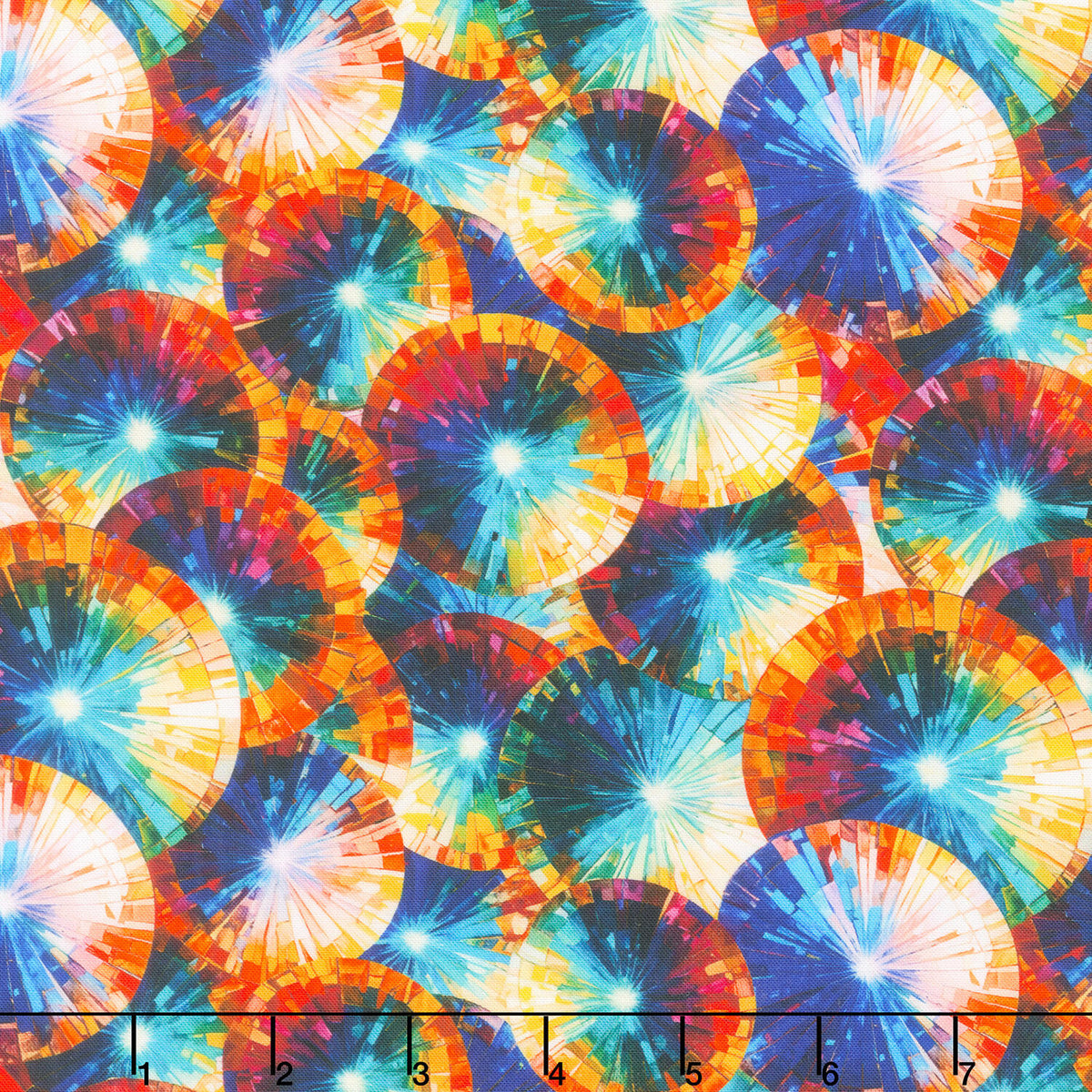 Kaleidoscope - Kaleidoscope Stained Glass Umbrellas Yardage
