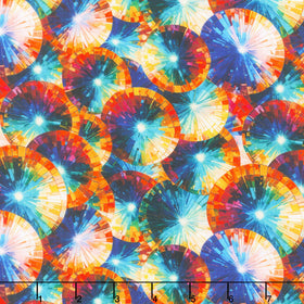 Kaleidoscope - Kaleidoscope Stained Glass Umbrellas Yardage