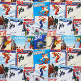 Apres Ski - Vintage Ski Posters Multi Yardage