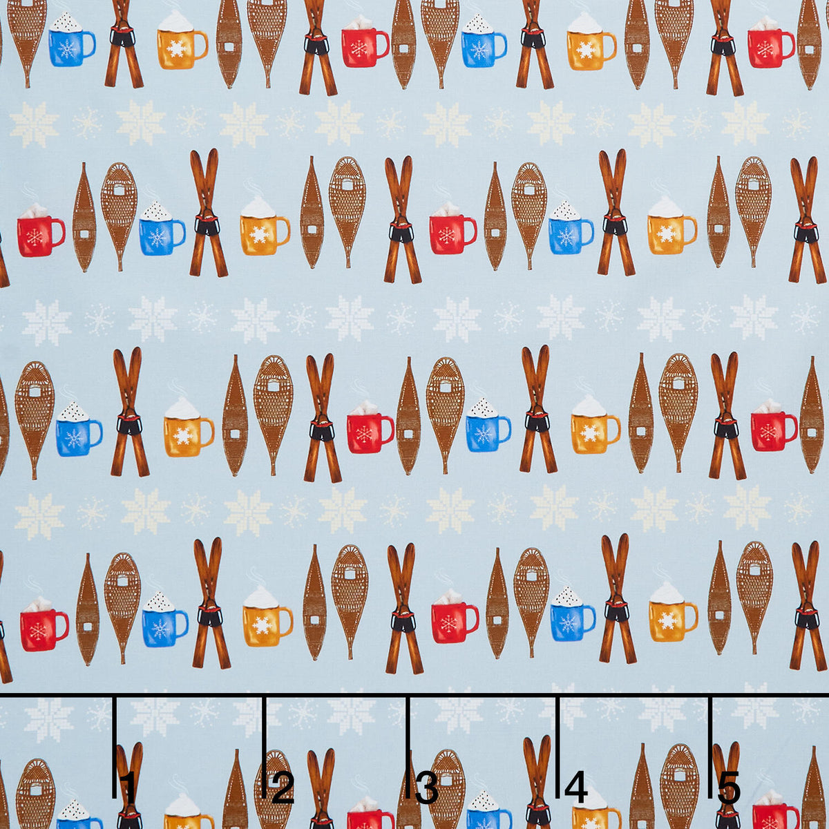Apres Ski - Ski Winter Fun Multi Yardage