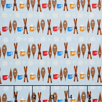 Apres Ski - Ski Winter Fun Multi Yardage