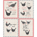 Hen House - Farm Chicks Off White Panel