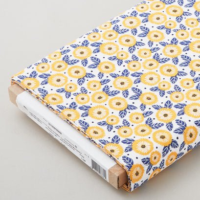 Emma and Mila - La Dolce Vita Marigold Flowers Orange 8 Yard Bolt
