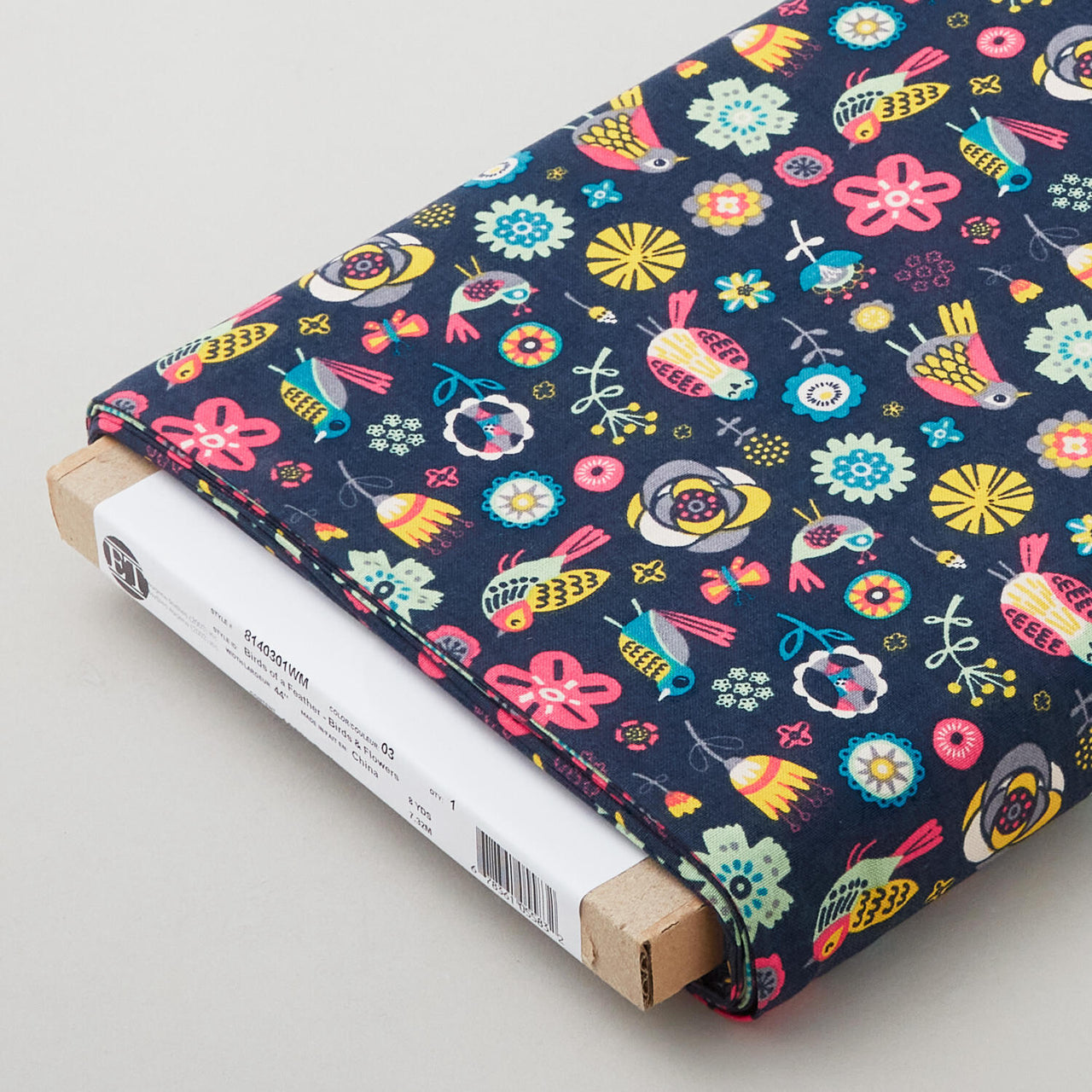 Birds of a Feather - Birds & Flowers 8 Yard Bolt