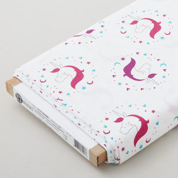 Believe in Unicorns - Cameo White/Iris 8 Yard Bolt