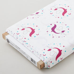 Believe in Unicorns - Cameo White/Iris 8 Yard Bolt