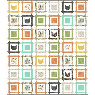 Cat Block Party - Purrfect Day Free Quilt Pattern by Terri Degenkolb