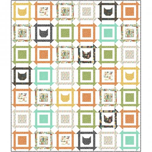 Cat Block Party - Purrfect Day Free Quilt Pattern by Terri Degenkolb