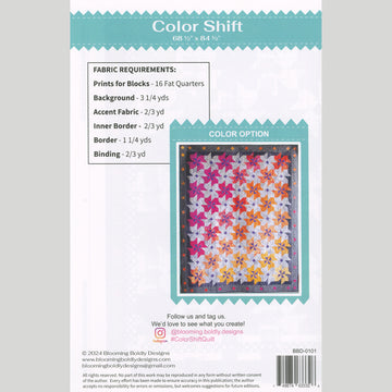 Color Shift Quilt Pattern