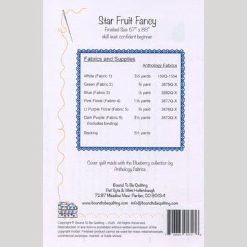 Star Fruit Fancy Quilt Pattern
