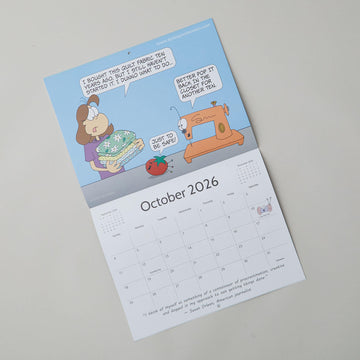 By the Yard 2026 Wall Calendar for Quilters