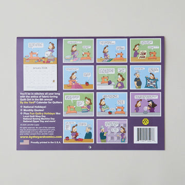 By the Yard 2026 Wall Calendar for Quilters