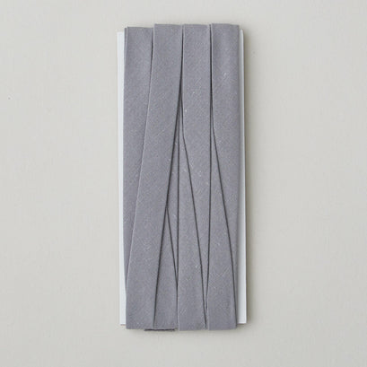 Callie Del Extra Wide Double Fold Bias Tape 1/2" x 3yd - Light Gray