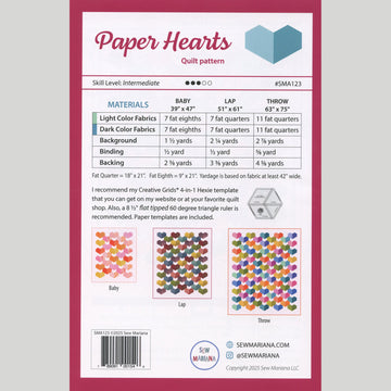 Paper Hearts Quilt Pattern