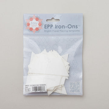 Easy EPP Iron Ons™ - 1-1/2" Half Hexagon