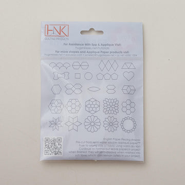 Easy EPP Iron Ons™ - 1-1/2" Half Hexagon