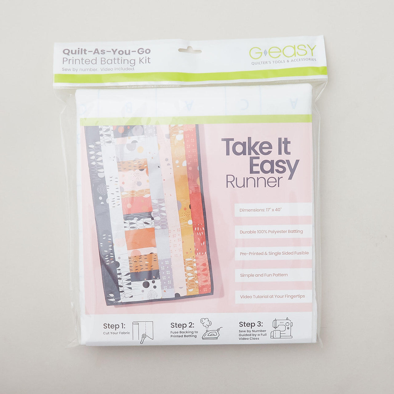 Quilt-As-You-Go Take It Easy Runner Batting Kit