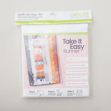 Quilt-As-You-Go Take It Easy Runner Batting Kit