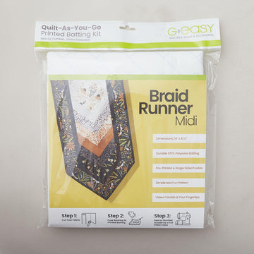 Quilt-As-You-Go Braid Runner Midi Batting Kit