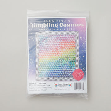 Tula Pink Tumbling Cosmos Quilt Pattern and English Paper Piece Pack