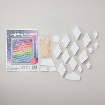 Tula Pink Tumbling Cosmos Quilt Pattern and English Paper Piece Pack