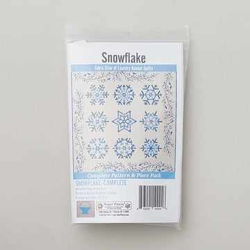 Snowflake Quilt Pattern with English Paper Piece Pack and Template