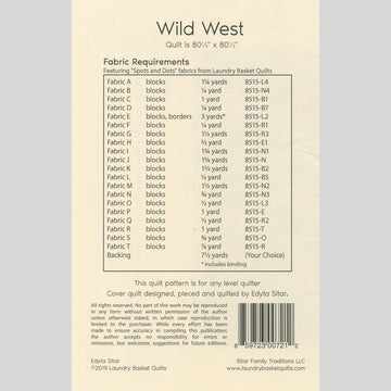 Wild West Quilt Pattern