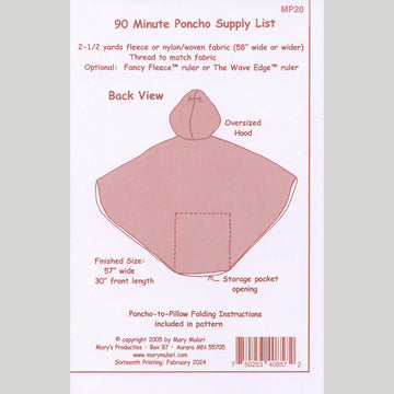 90 Minute Poncho Pattern
