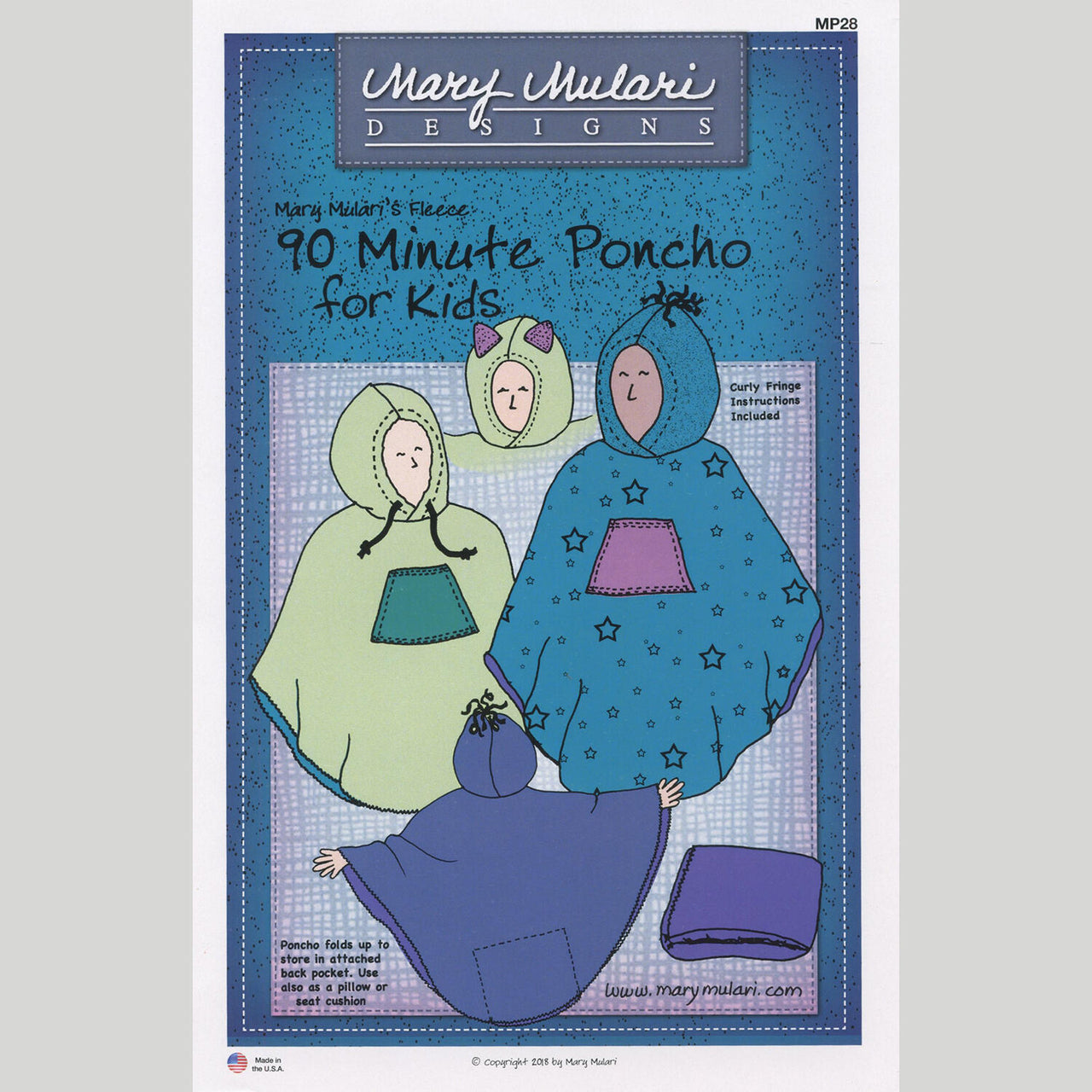 90 Minute Poncho for Kids Pattern