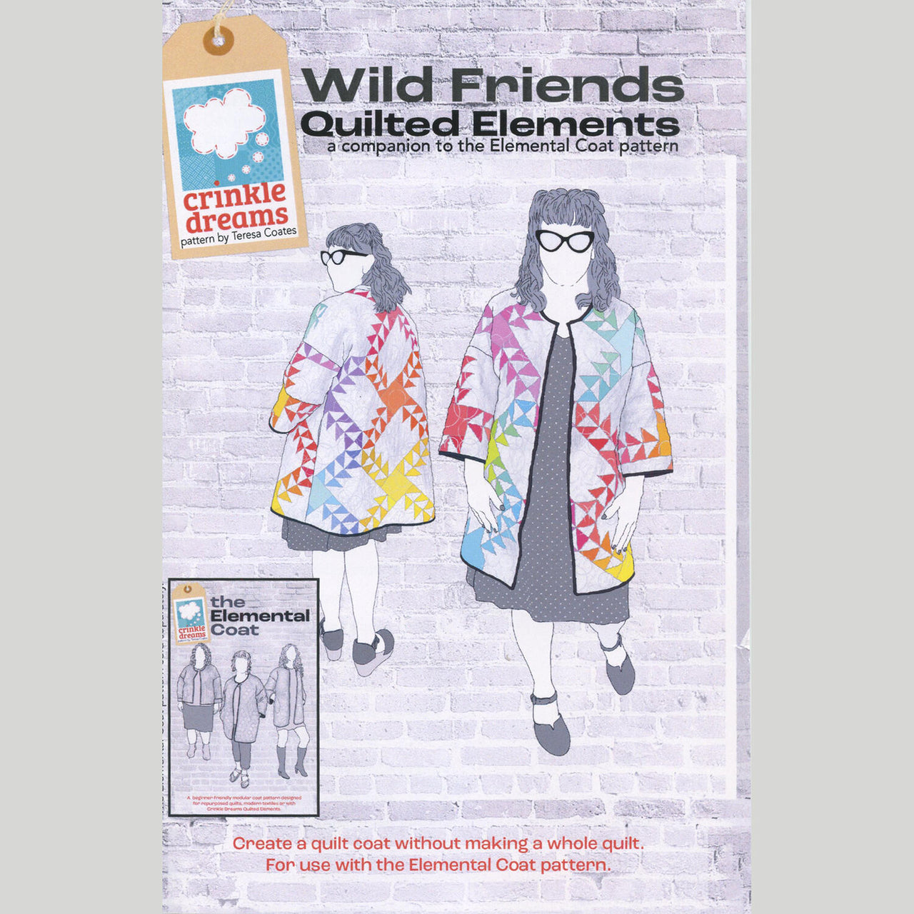 Wild Friends Quilted Elements Coat Pattern